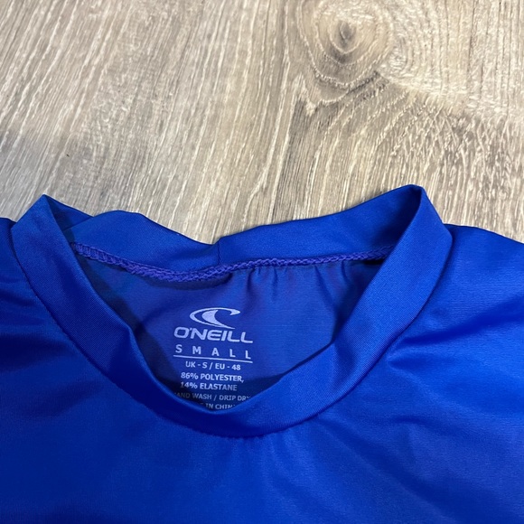 Oneill Mens Shirt small Blue 50+ Ultraviolet Protection Short Sleeve NWT - Picture 3 of 3
